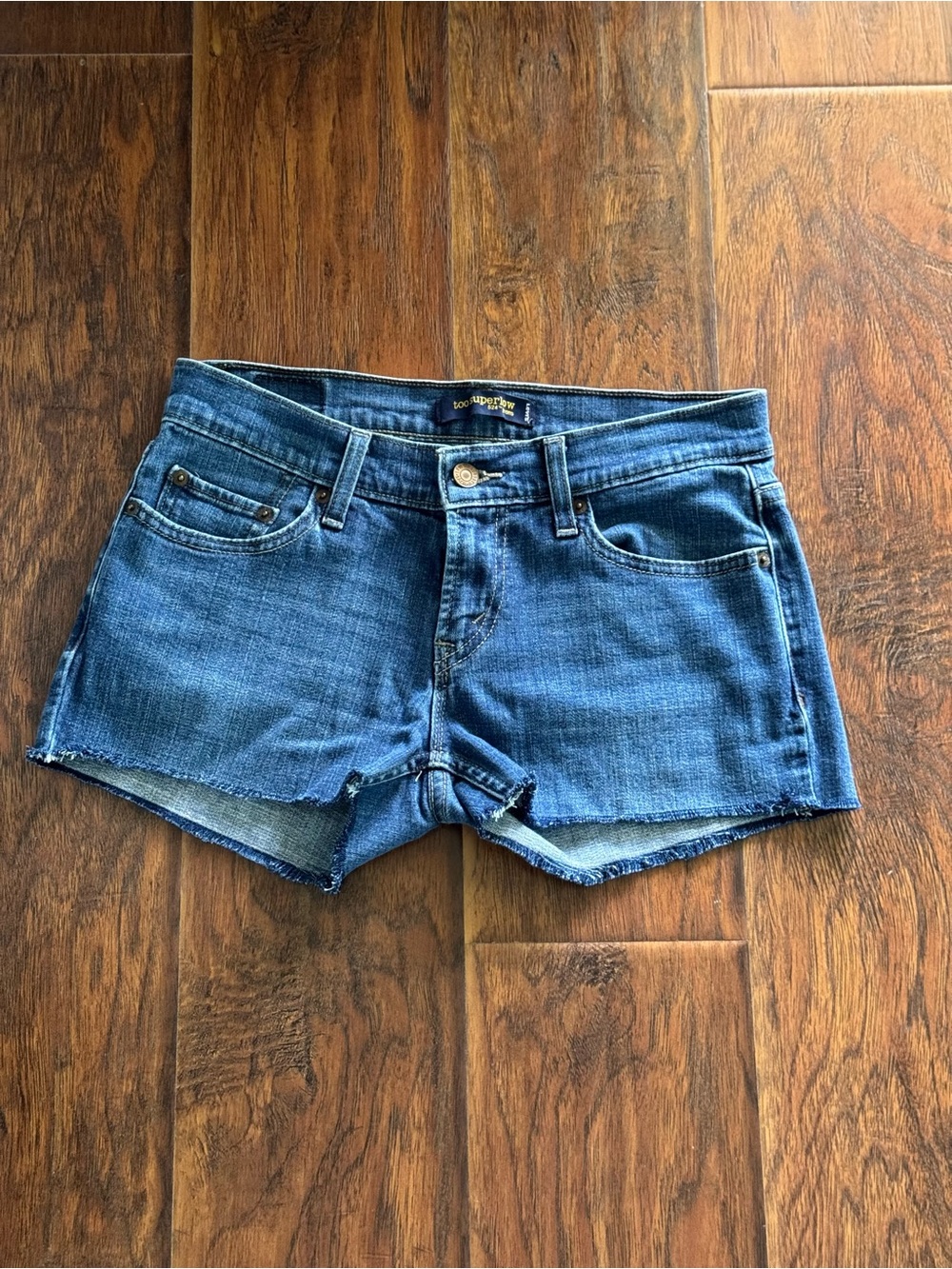 Levi's Women's Medium Blue Denim Cutoff Shorts